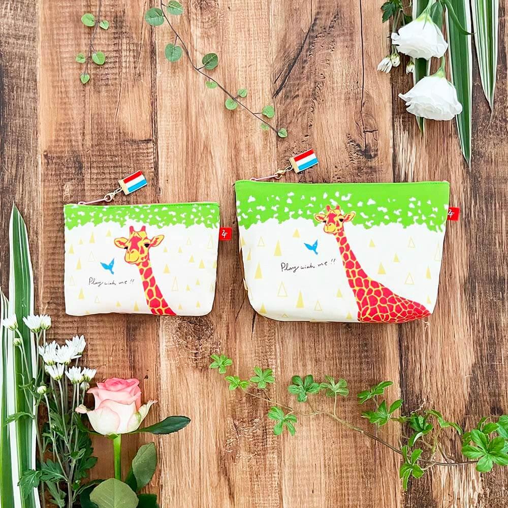 《送料無料》セット販売 当ショップの推し！キリン コスメポーチ＆ミニポーチセット1枚目の画像